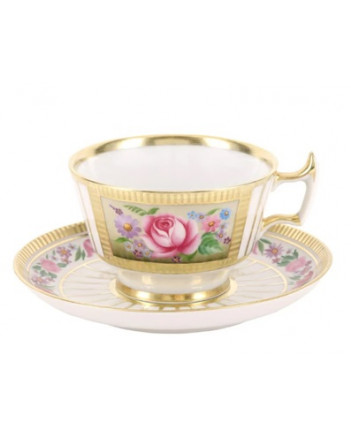 LOMONOSOV IMPERIAL PORCELAIN TEA SET ALEXANDRIA THE MEMORY 20pc