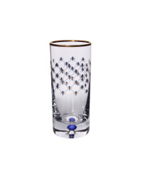 LOMONOSOV IMPERIAL GLASS HIGHBALL JUICE WATER COBALT NET SET 6 PC 300 ML/10.1 FL.OZ 