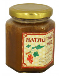 ECO ORGANIC NATURAL RUSSIAN SIBERIAN CREAMED SPREAD HONEY WITH REDCURRANT BERRY