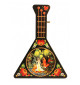 BLACK TEA IN METAL GIFT BALALAIKA BOX KHOKHLOMA PALECH BLACK 50 GR 1.8 OZ