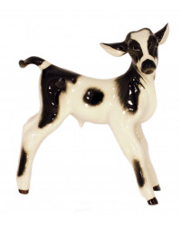 LOMONOSOV IMPERIAL PORCELAIN FIGURINE BULL CALF COW BABY
