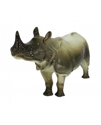 LOMONOSOV IMPERIAL PORCELAIN FIGURINE RHINO