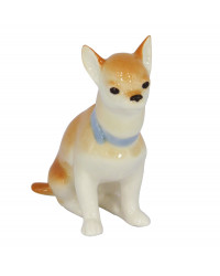 Red Fox Sitting Lomonosov Porcelain Collectible Figurine 