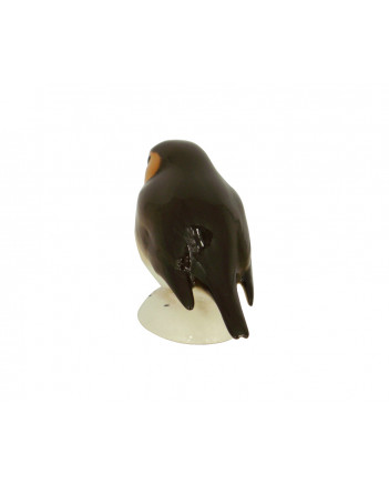 LOMONOSOV IMPERIAL PORCELAIN FIGURINE BIRD ROBIN SMALL