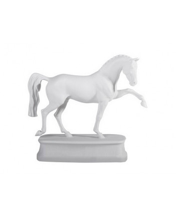 LOMONOSOV IMPERIAL PORCELAIN FIGURINE HORSE HANOVERIAN WHITE