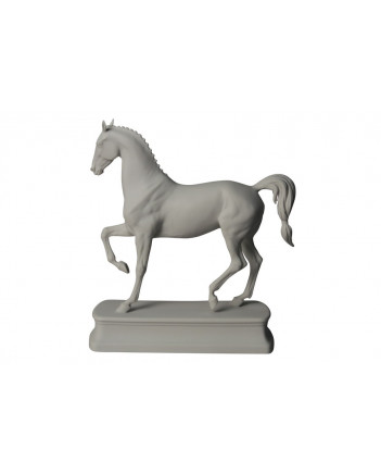 LOMONOSOV IMPERIAL PORCELAIN FIGURINE HORSE LIPIZZIAN WHITE