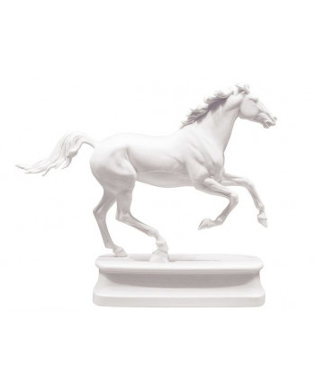 LOMONOSOV IMPERIAL PORCELAIN FIGURINE HORSE ANGLO-ARABIAN WHITE