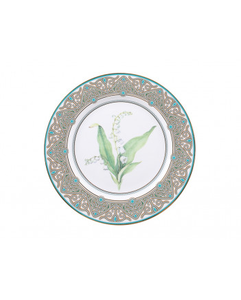 LOMONOSOV IMPERIAL PORCELAIN DECORATIVE WALL PLATE MAY LILY 270 mm 11.6"