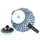  LOMONOSOV IMPERIAL PORCELAIN TEAPOT TULIP COBALT NET 3 CUPS 600 ML 20 oz