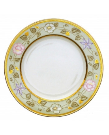 LOMONOSOV IMPERIAL PORCELAIN DINNER PLATE JADE BACKGROUND 27 cm/10.6"