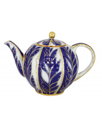 LOMONOSOV IMPERIAL PORCELAIN TEA SET SERVICE TULIP WINTER NIGHT 14 items