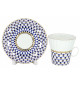 LOMONOSOV IMPERIAL BONE CHINA PORCELAIN ESPRESSO CUP DANDELION COBALT NET 175 ml/5.9 fl.oz