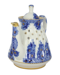 LOMONOSOV IMPERIAL PORCELAIN TEAPOT BASKET 3 CUPS 750 ML/25.4 OZ