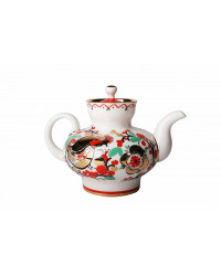 LOMONOSOV IMPERIAL PORCELAIN TEAPOT RED ROOSTERS 1 CUPS 300 ML 10.1 OZ