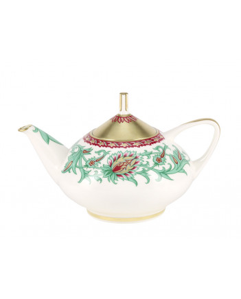LOMONOSOV IMPERIAL BONE CHINA PORCELAIN TEA SET SERVICE ORIENTAL FLOWER DOME 20 items