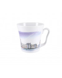 LOMONOSOV IMPERIAL PORCELAIN COFFEE LATTE HOT CHOCOLATE MUG MOSCOW FAMOUS HOUSE 360 ml/12.2 fl.oz