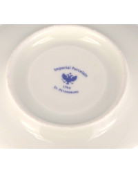 LOMONOSOV IMPERIAL PORCELAIN TEACUP AND SAUCER SPRING ARCHES 230 ML/7.8 OZ