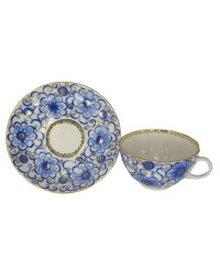  LOMONOSOV IMPERIAL PORCELAIN TEACUP AND SAUCER TULIP BINDWEED 250 ML/8.45 OZ