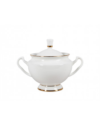 LOMONOSOV IMPERIAL BONE CHINA PORCELAIN TEA SET SERVICE GOLDEN EDGE 14 items