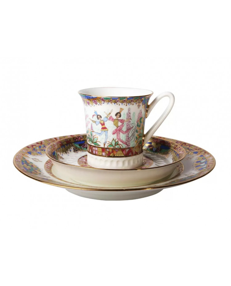 Floral Chinese Coffee Set Chinese Porcelain Coffee Set Rare Coffee Set Oriental Coffee Set Hand-painted Set of Coffee Cup with Saucer
