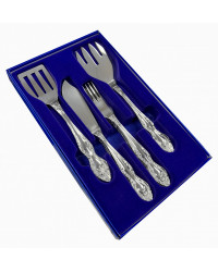 FLATWARE DINNER FISH STAINLESS STEEL SET OF 14 TROIKA