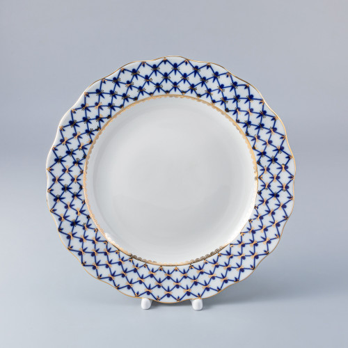 Cobalt Net Plate, Tulip Shape, 270 mm