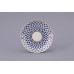 Cobalt Net Tea Cup and Saucer, Tulip Shape