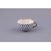 Cobalt Net Tea Cup and Saucer, Tulip Shape