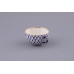 Cobalt Net Tea Cup and Saucer, Tulip Shape
