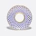 Cobalt Net Tea Cup and Saucer, Wave Shape