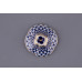 Cobalt Net Lidded Cup and Saucer, Tea Gift 2 Shape