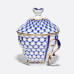 Cobalt Net Lidded Cup and Saucer, Tea Gift 2 Shape