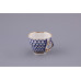 Cobalt Net Lidded Cup and Saucer, Tea Gift 2 Shape