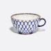 Cobalt Net Tea Set, Tulip Shape, for 6, 14 pieces