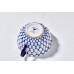 Cobalt Net Tea Set, Tulip Shape, for 6, 14 pieces