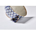 Cobalt Net Tea Set, Tulip Shape, for 6, 14 pieces