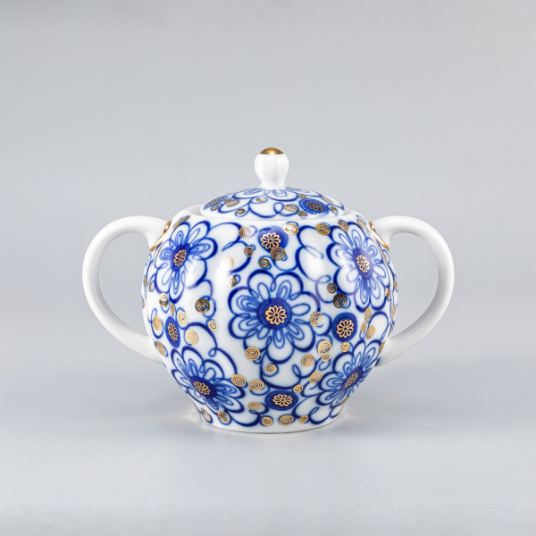 Winding Twig Sugar Bowl, Tulip Shape