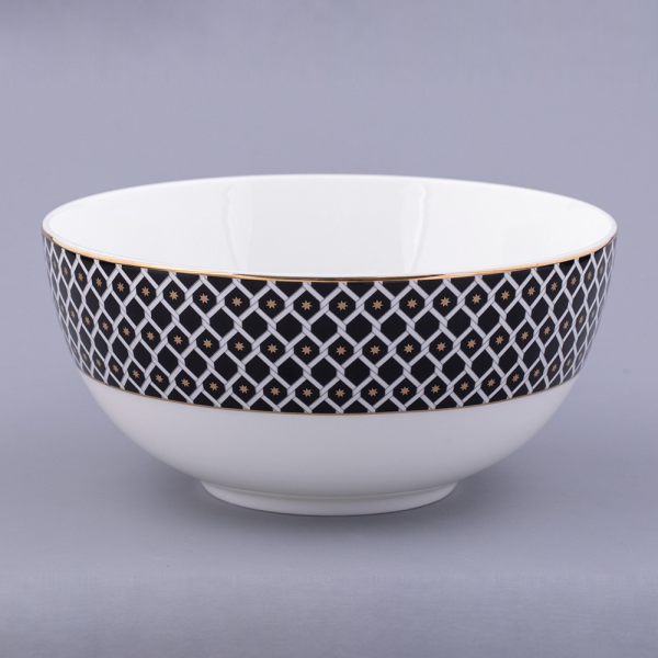 Nero 2 Salad Bowl, Eastern Shape, 195 mm