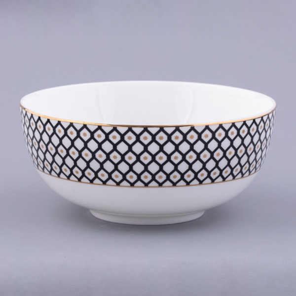 Nero 1 Salad Bowl, Eastern Shape, 160 mm