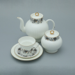 November Twigs with Edging Tea Set, Wave Shape, for 6, 20 pieces