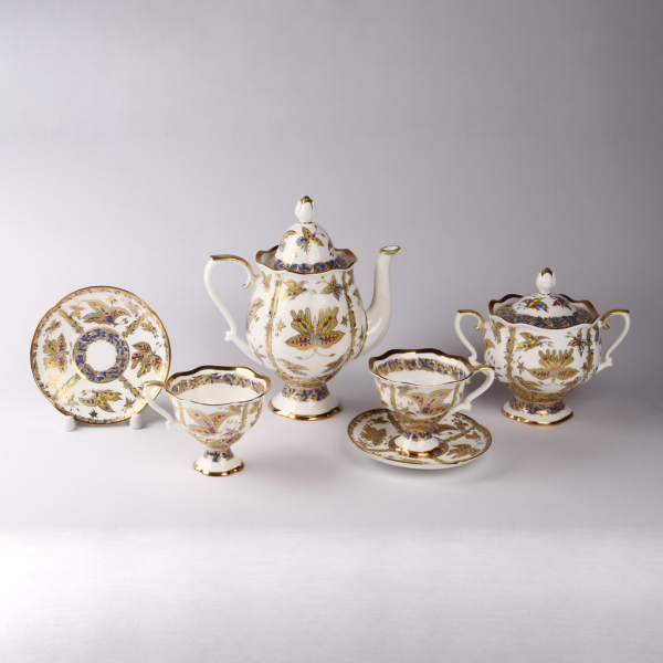 Fantastic Butterflies Coffee Set, Katerina Shape, for 6, 14 pieces