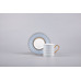 Azur 1 Coffee Cup and Saucer, Idyll Shape