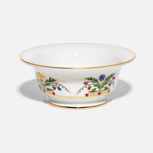 Moscow River Metallic Salad Bowl for 2, Alexandria Shape