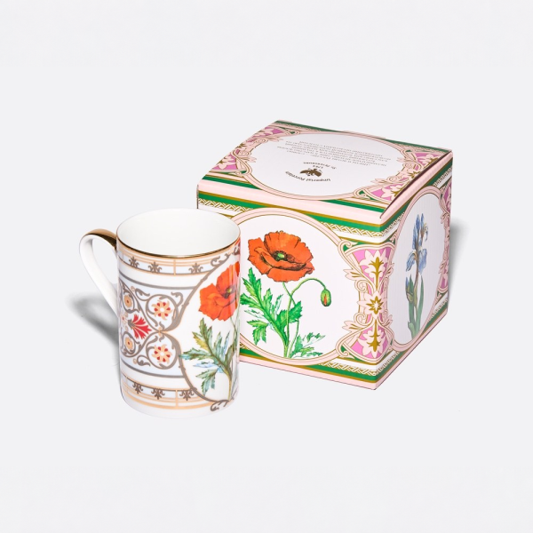 Oriental Poppy Mug, Solo Shape, 400 ml, Gift Set