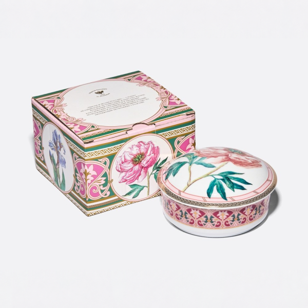 Wonderful Peony Jewellery Box, Round Shape, Gift Set