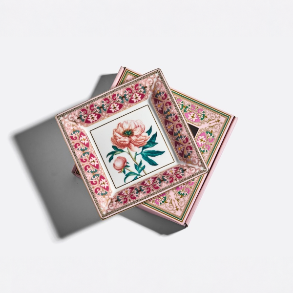 Wonderful Peony Trinket Box, Square Shape, Gift Set