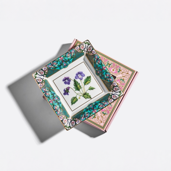 Violet Cut Trinket Box, Square Shape, Gift Set