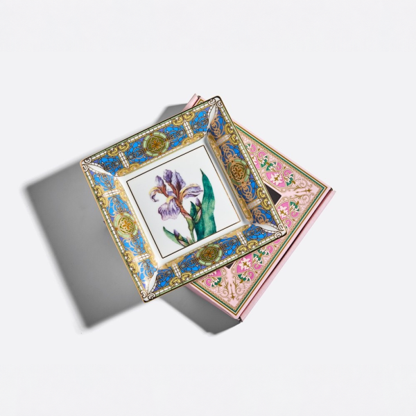 Delicate Iris Trinket Box, Square Shape, Gift Set