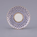 Cobalt Net Tea Cup and Saucer, Wave Shape