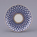 Cobalt Net Lidded Cup and Saucer, Tea Gift 2 Shape